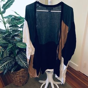 Color block oversized sweater